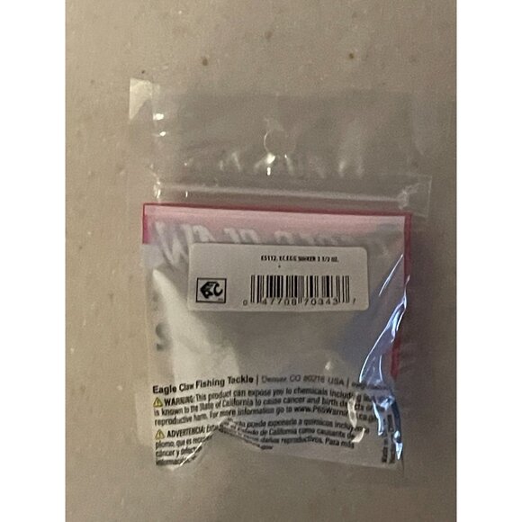 Eagle Claw, 02050-004 Egg Sinker Weight 1 1/2 oz ES112W Lead - Picture 5 of 6